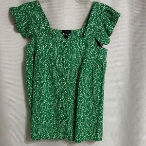 Mackenzie & James Green Floral Women's Top. Size S